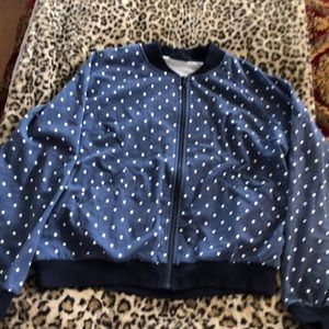 Polka dot navy jacket